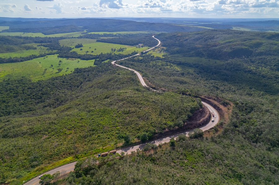 BR-163, Serra do Cachimbo, terá interdição total para detonação de rochas em Guarantã do Norte nesta quarta-feira.