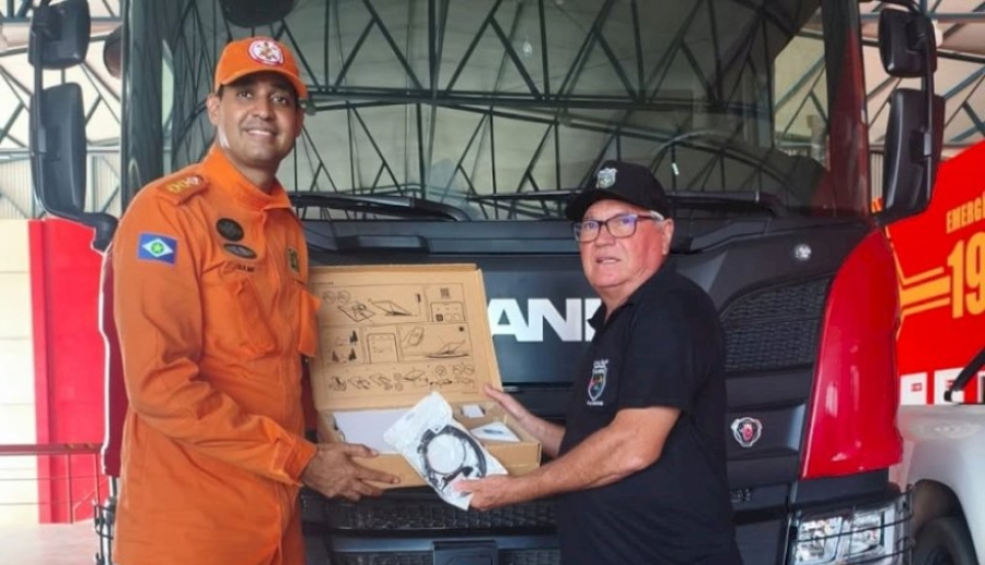 CONSEG entrega Starlink para o Corpo de Bombeiros de Matupá